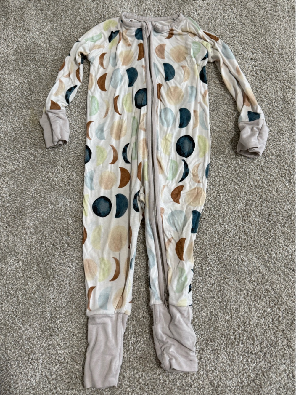 Little Sleepies Luna Neutral Footies 3-6 months